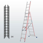 Escalera transformable de 3 tramos FGFC-12910