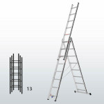 Escalera transformable de 3 tramos FGFC-15860
