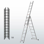 Escalera transformable de 3 tramos FGFC-15866