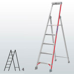 Escalera manual de tijera con plataforma FGDB-12937