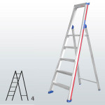 Escalera manual de tijera con plataforma FGDB-15850