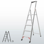 Escalera manual de tijera con plataforma FGDB-15827