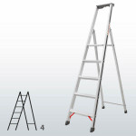 Escalera manual de tijera con plataforma FGDB-15828