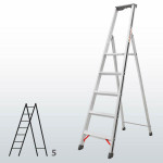 Escalera manual de tijera con plataforma FGDB-15829