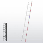 Escalera apoyable manual de un tramo FGCB-12932