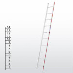 Escalera apoyable manual de un tramo FGCB-12934