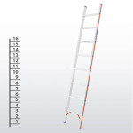 Escalera apoyable manual de un tramo FGCB-12928