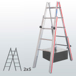 Escalera manual con patas telescópicas FGFG-45844