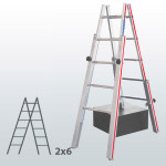 Escalera manual con patas telescópicas FGFG-45845