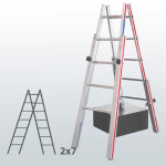 Escalera manual con patas telescópicas FGFG-45846