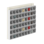 Soporte de pared con cajones Unibox BBDC-42449