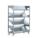 Estantería industrial móvil con 4 estantes BBFK-46896