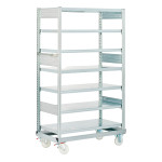 Estantería industrial móvil con 7 estantes BBFK-48735