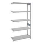 Estantería adicional para almacén industrial con 5 estantes BBFC-44100