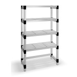 Estantería de plástico modular con 4 estantes BBBC-30044