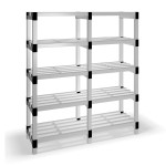 Estantería de plástico modular con 5 estantes BBBC-30031