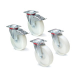 Juego de 4 ruedas diámetro 200x50 mm - nylon BDGB-14835