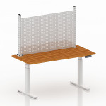 Mesa de trabajo elevable con encimera de madera CDHG-50423