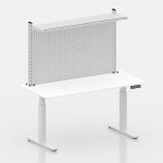 Mesa de trabajo elevable con encimera de madera CDHG-50435