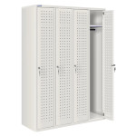Ropero metálico con 4 puertas perforadas CGCH-20704
