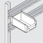 Riel horizontal para sujeción de cajas BCBG-44012