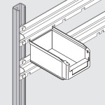 Soporte vertical para sujeción a pared de cajas BCBG-44014