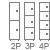 armarios con 2, 3, ó 4 puertas por cuerpo