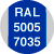 gris ral 7035 y azul ral 5005