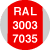 gris ral 7035 y rojo ral 3003