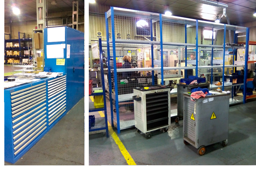 Cajoneras y estanterías