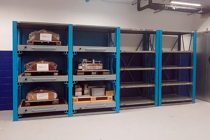 Estanterías con cajones de gran carga