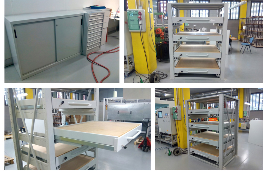 Estanterías con cajones de gran carga