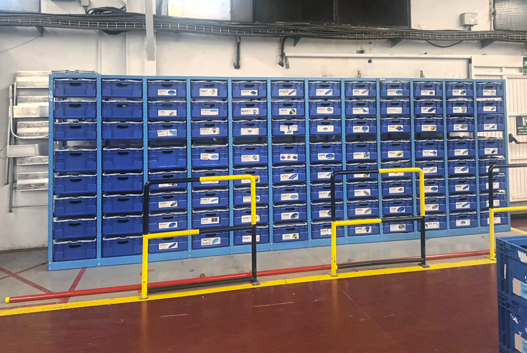 Estanterías industriales porta contenedores