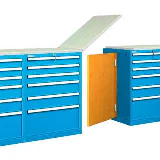 Mobiliario / Cajones metálicos / Mostradores