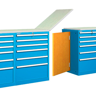 Mobiliario / Cajones metálicos / Mostradores