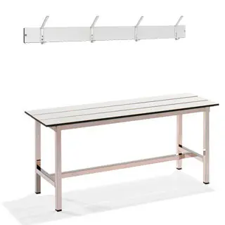 Mobiliario / Vestuarios / Banquetas y colgadores