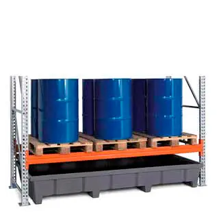 Seguridad y medio ambiente / Cubetos de retención / Para estantería de paletización