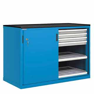 Mobiliario / Cajones metálicos / Cajoneras con puertas / Correderas