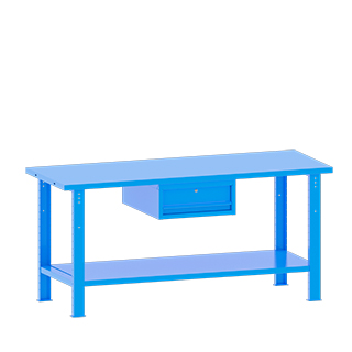 Mobiliario / Bancos de trabajo / Serie Metálica / Largo 2000 Mm