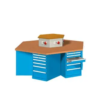 Mobiliario / Bancos de trabajo / Serie Estándar / Hexagonal