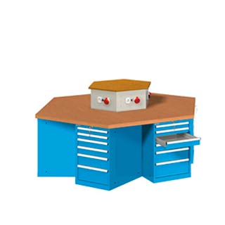 Mobiliario / Bancos de trabajo / Serie Estándar / Hexagonal
