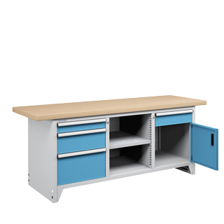 Mobiliario / Bancos de trabajo / Serie Compacta / Largo 2000 mm