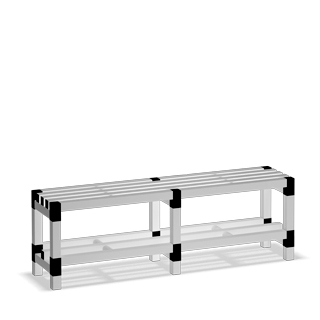 Mobiliario / Vestuarios / Banquetas y colgadores / Banquetas De Plástico Alistonado