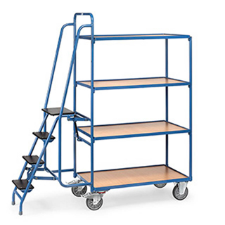 Transporte / Carros / Para picking y distribución / Con Escalera