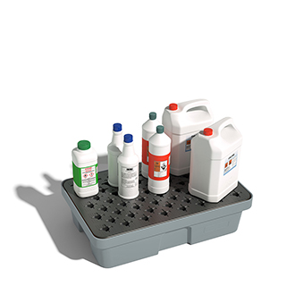 Seguridad y medio ambiente / Cubetos de retención / Para recipientes pequeños / De Plástico
