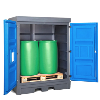 Seguridad y medio ambiente / Almacenamiento Interior / Para barriles y bidones / Armarios Plásticos