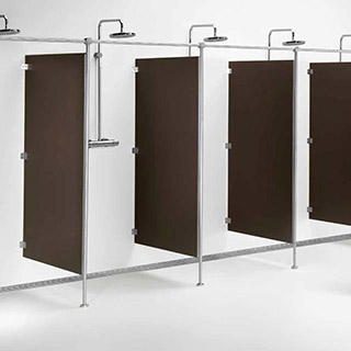 Mobiliario / Vestuarios / Mamparas y cabinas