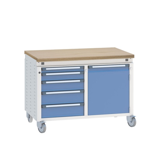 [040493] Banco de trabajo serie Funcion - Dim.: 1152x750x850h mm - Azul ral 5012 + gris ral 7035