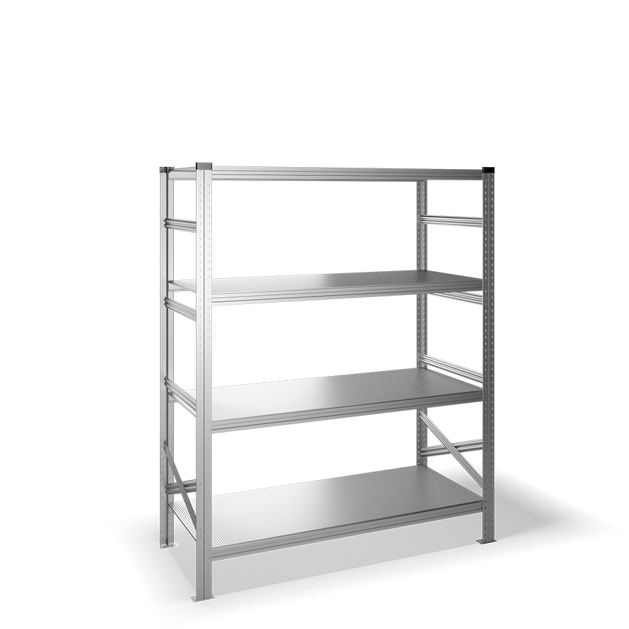 [040931] Estantería metálica con 4 estantes - Dim.: 1500x600x1972h mm - acero galvanizado