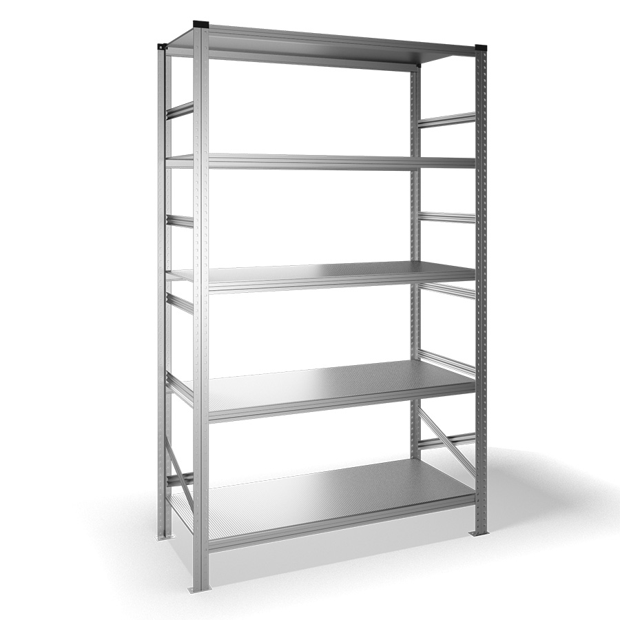 [040939] Estantería metálica con 5 estantes - Dim.: 1500x600x2500h mm - acero galvanizado